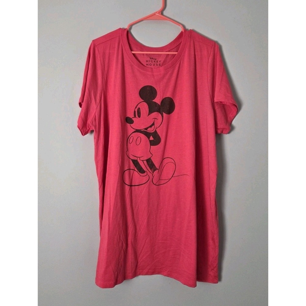 Torrid Disney Mickey Mouse T-Shirt Plus Size 3X Red Short Sleeve Graphic